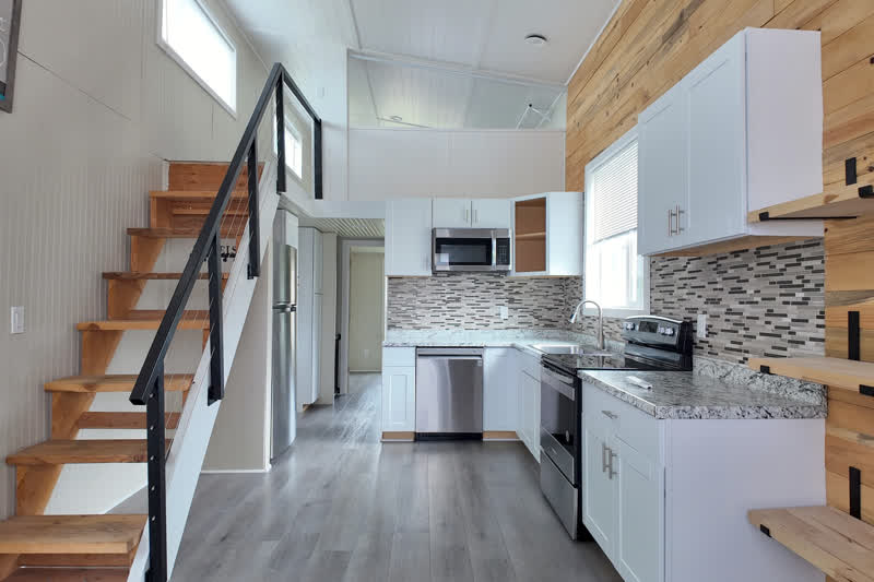 Hilltop Estate outbuildings &mdash; Tiny-house interior, Lewis County, WA