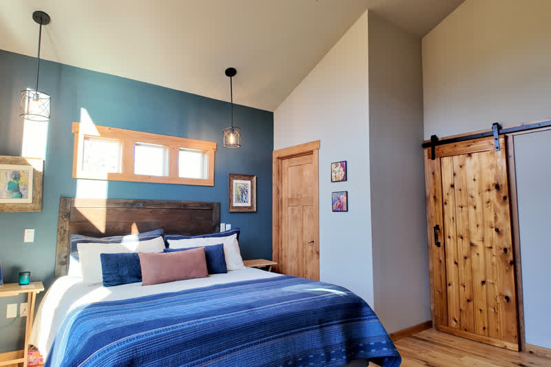 Glenview Retreat real estate photography &mdash; Primary suite, Adna, WA