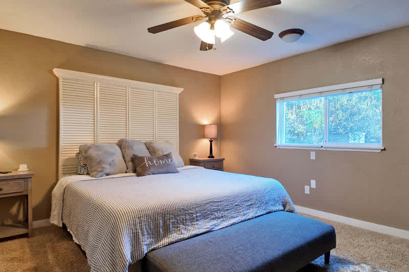 Chehalis Country Home real estate photography &mdash; Primary suite, Chehalis, WA